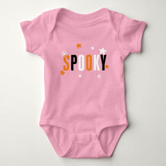 Body Para Bebé SPOOKY Kids Halloween Corte Shirte (Anverso)