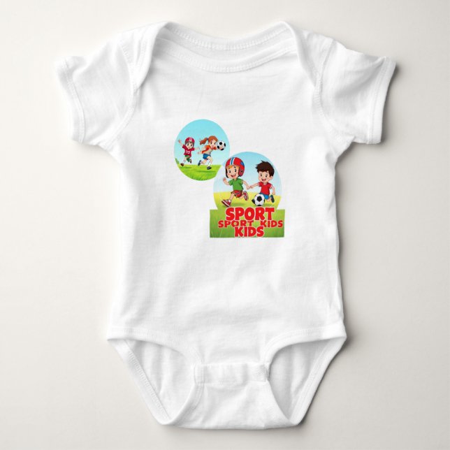 Body Para Bebé Sporty Kids Fun Playtime Design  (Anverso)