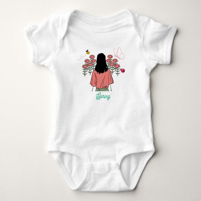 Body Para Bebé Spring Bloom (Anverso)