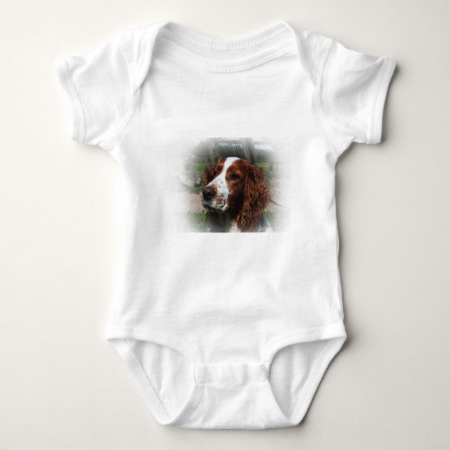 Body Para Bebé Springer Spaniel Dog Art (Anverso)