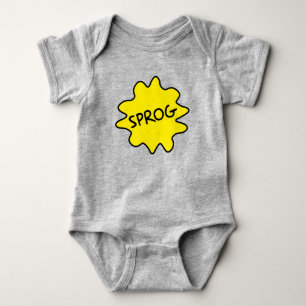 Body Para Bebé Sprog, bebé británico Babygrow del argot