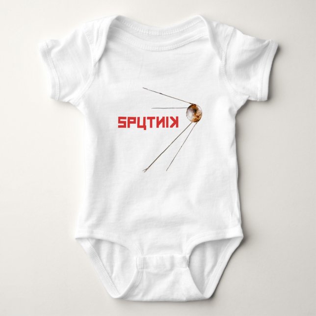 Body Para Bebé SPUTNIK - unión espacial/rusa/soviética/tecnología (Anverso)