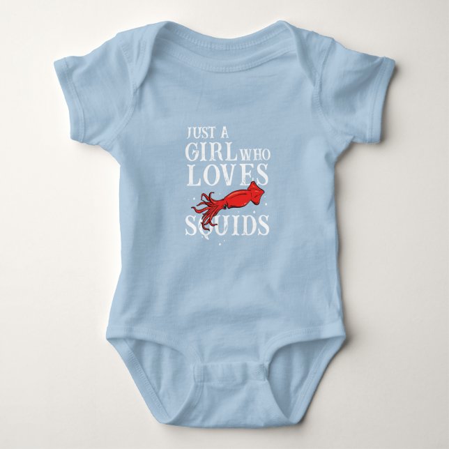 Body Para Bebé Squid Lover Nautical Gag (Anverso)