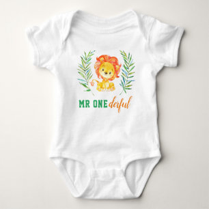 Body Para Bebé Sr. Onemaravilloso primer cumpleaños Wild One León