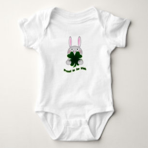 Body Para Bebé St. Patricks Bunny Orgulloso de ser el Shamrock ir