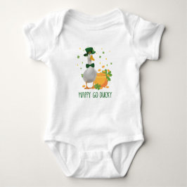 Body Para Bebé St. Patricks Happy Go Ducky
