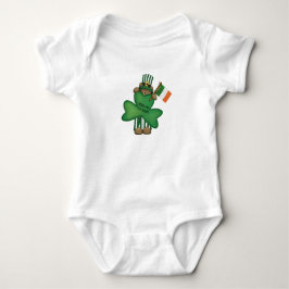 Body Para Bebé St. Patrick's Kiss Me Irish Teddy Bear Baby Romper