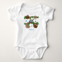 Stanley Sloth traje de bebé azul personalizado