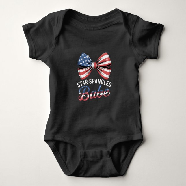 Body Para Bebé Star Spangled Babe (Anverso)