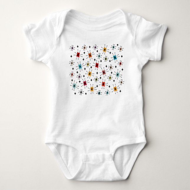 Body Para Bebé Starbursts y Stars (Anverso)
