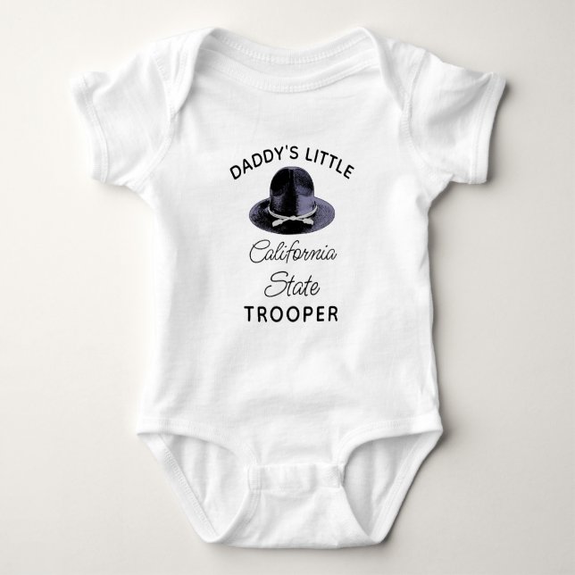 Body Para Bebé State Trooper Baby - Daddy's Little Trooper (Anverso)