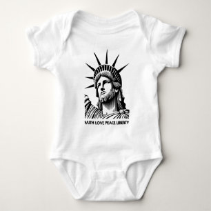 Body Para Bebé Statue of Liberty, Jesus, God, Holy Spirit, Faith