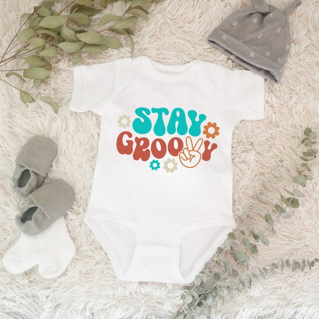 Body Para Bebé Stay Groovy Baby Romper (Stay Groovy Baby)