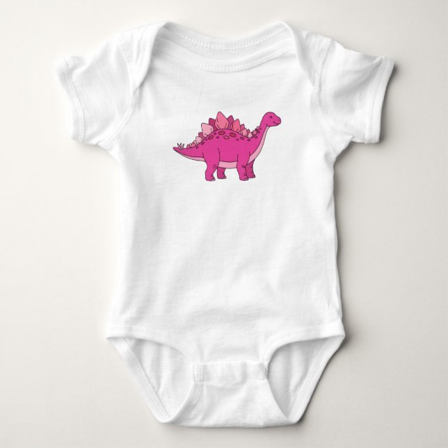 Body Para Bebé Stegosaurus Baby Bodysuit (Anverso)