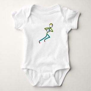Body Para Bebé Stickman de Rugby