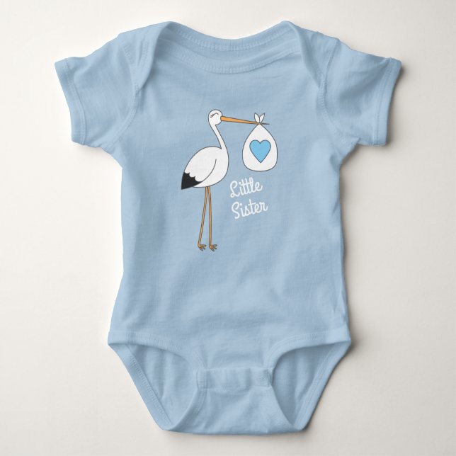Body Para Bebé Stork Baby Shower Blue Boy (Anverso)