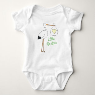 Body Para Bebé Stork Baby Shower Green Gender Neutral