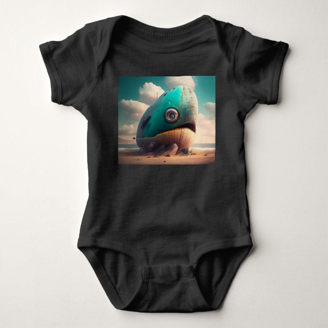 Body Para Bebé Strange Whale (Anverso)