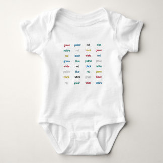 Body Para Bebé Stroop test Inglés
