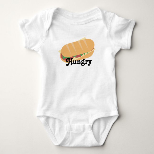 Body Para Bebé Subsandwich Foodie Hungry Baby Bodysuit (Anverso)