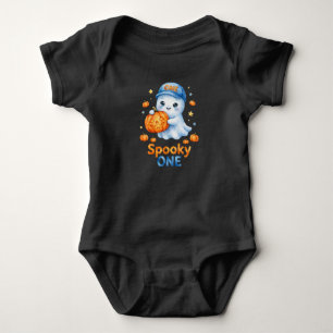 Body Para Bebé Sudadera negra para bebé Spooky ONE - Fantasma de
