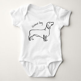 Body Para Bebé Sueños de Dachshund: traje de bebé personalizado