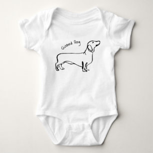 Body Para Bebé Sueños de Dachshund: traje de bebé personalizado