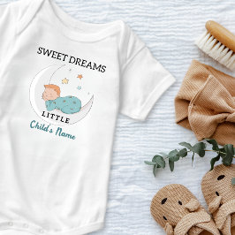 Body Para Bebé Sueños dulces y bonitos Personalizado pequeño bebé