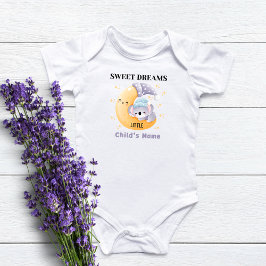 Body Para Bebé Sueños dulces y dulces, pequeño bebé Personalizado