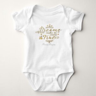 Body Para Bebé Sueños Realmente Se Cumplen Personalizado Una Piez