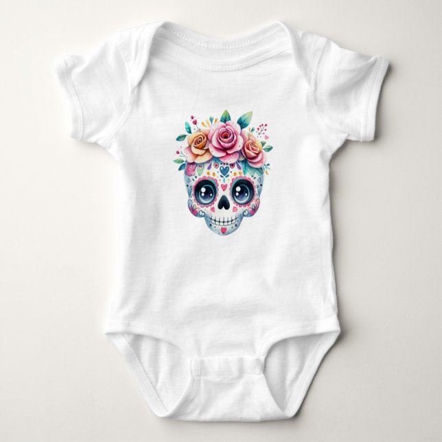 Body Para Bebé Sugar Skull Bodysuit (Anverso)