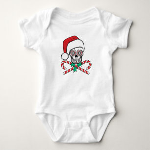 Body Para Bebé Sugar Skull Santa
