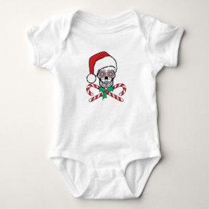 Body Para Bebé Sugar Skull Santa