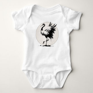 Body Para Bebé Sumi-e Crane Baby Bodysuit
