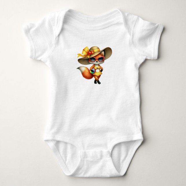 Body Para Bebé Summer Fox Fun (Anverso)