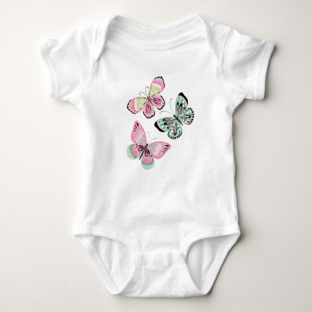 Body Para Bebé Summery Sweet Butterflies (Anverso)