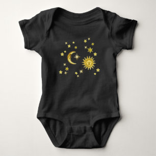 Body Para Bebé Sun, luna y estrellas