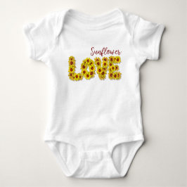 Body Para Bebé Sunflower Love Baby Bodysuit