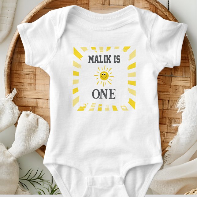 Body Para Bebé Sunshine Bodysuit Kids 1st Birthday Party (Sunshine Collection)