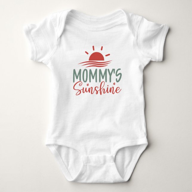Body Para Bebé Sunshine de mamá - Baby Boy Bodysuit (Anverso)
