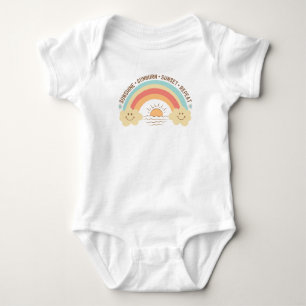 Body Para Bebé Sunshine, Sunburn, Sunsit, Repetir