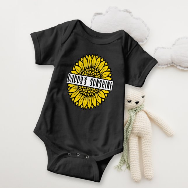 Body Para Bebé Sunshine Sunflower de papá (Subido por el creador)