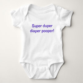 Body Para Bebé Super duper diaper pooper conjunto de una pieza