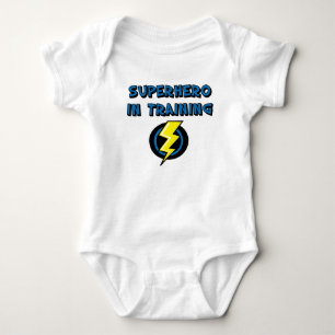 Body Para Bebé Super héroe en el entrenamiento