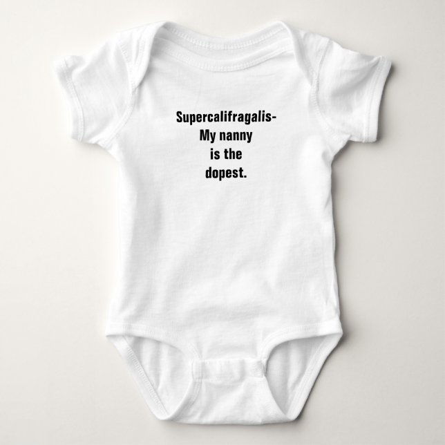 Body Para Bebé Super Nanny Baby Outfit (Anverso)