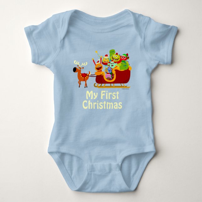 Body Para Bebé Super Simple Holiday Rhymington My First Christmas (Anverso)