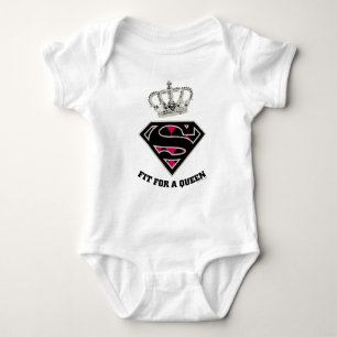 Body Para Bebé Supergirl S-Shield "Fit For A Queen"