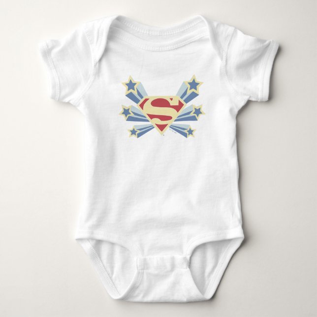 Body Para Bebé Supergirl Stars S-Shield (Anverso)