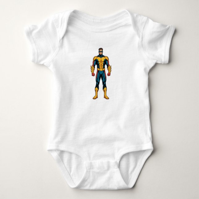 Body Para Bebé superhéroe (Anverso)