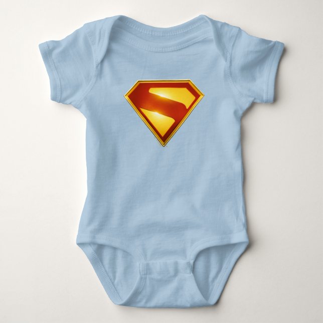 Body Para Bebé Superman Golden S Shield Brilliance (Anverso)